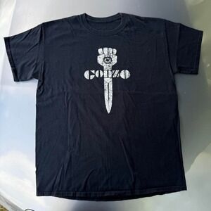 Vintage Hunter S. Thompson Fear and Loathing in Las Vegas Black and white tee